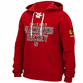 Men's Chicago Blackhawks Reebok Stitch Em Up Lace Hoodie - Red,baseball caps,new era cap wholesale,wholesale hats